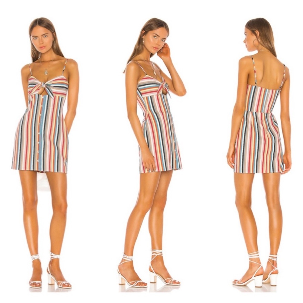 Shaycation by Shay Mitchell x Revolve Elsie Mini Dress in Rainbow